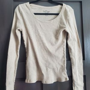 Light tan long sleeve shirt